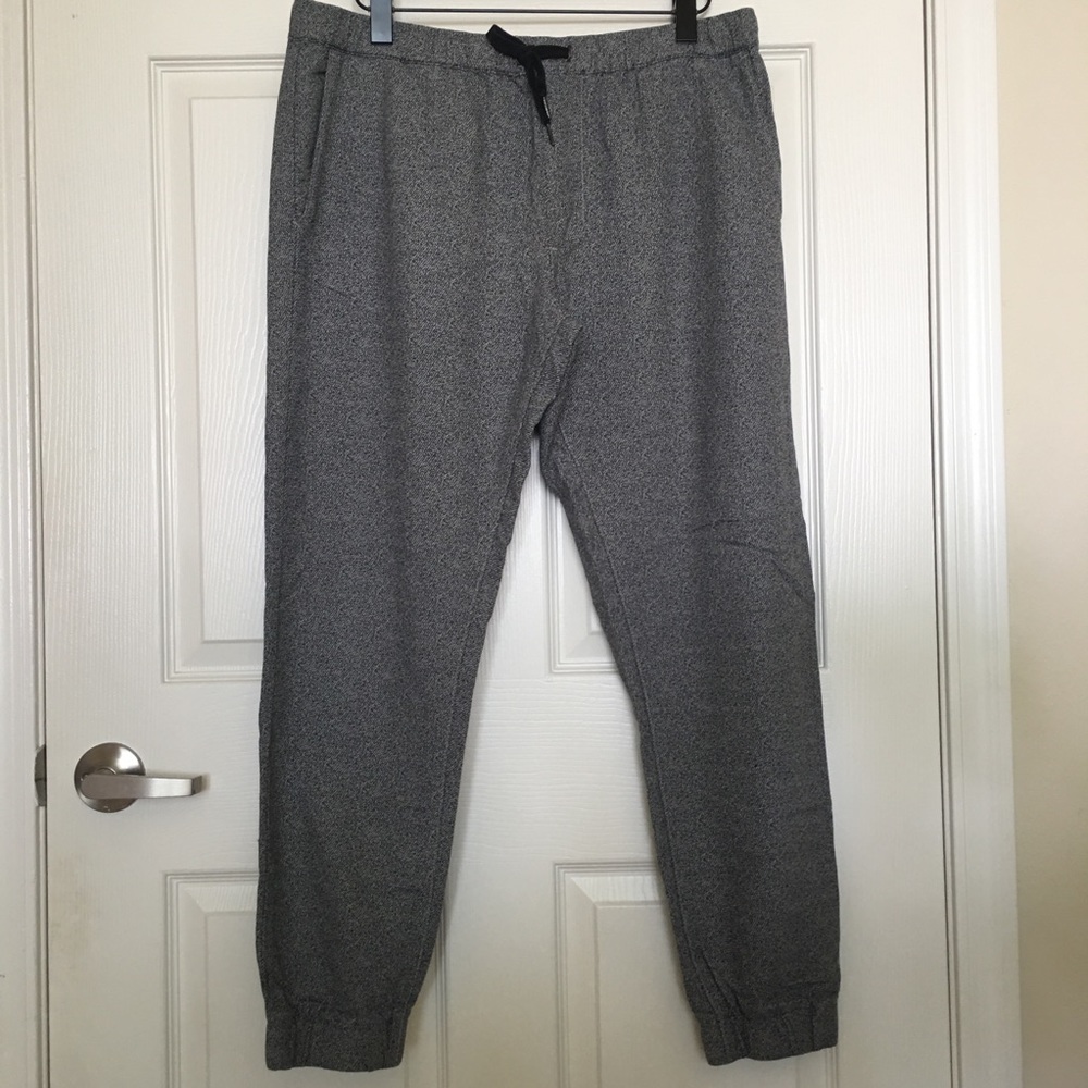 Pacsun Bullhead Marled Grey Joggers In Large